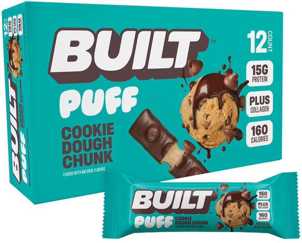Protein Bars, Cookie Dough Chunk, Puff