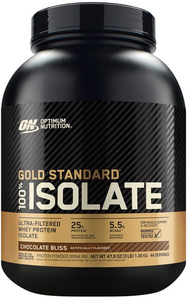 Chocolate Bliss Flavored Gold Standard 100% Isolate Protein Powder Drink Mix