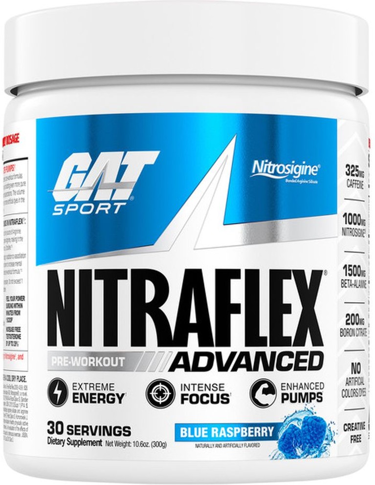 Sport Nitraflex Pre-Workout Blue Raspberry 30 Servings