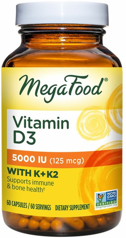 Vitamin D3 5000 IU (125 mcg) plus K & K2