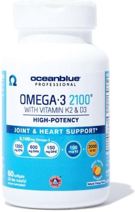 OMEGA-3 2100 Omega-3 2100 With Vitamin K2 & D3 High-potency Dietary Supplement Softgel