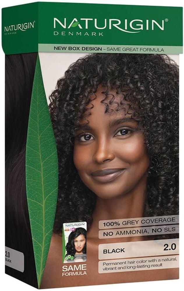 2.0 Black Color Paraben-Free 100% Organic Based Permanent Hair Color