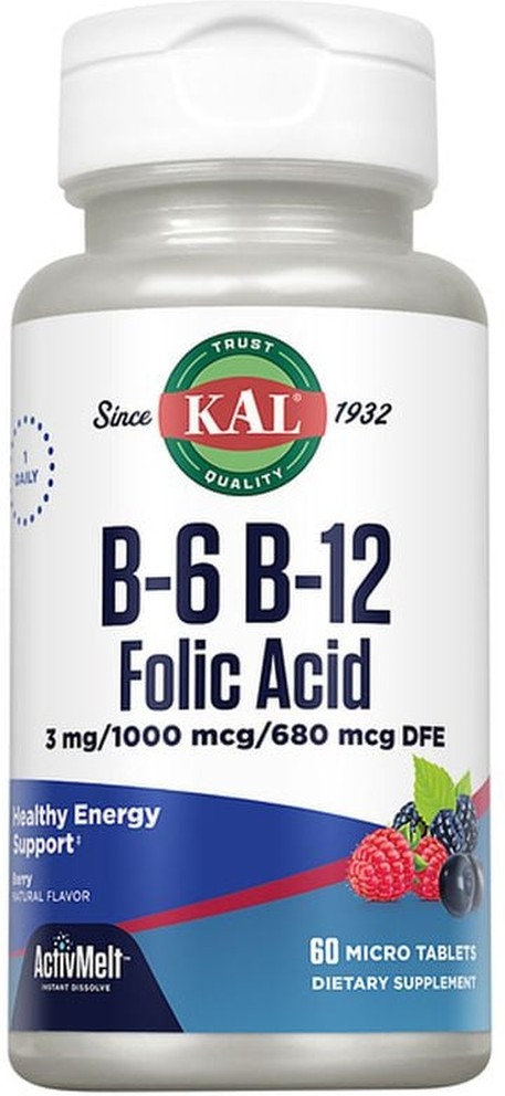 B6 B12 Folic Acid Activmelt Micro Tablets