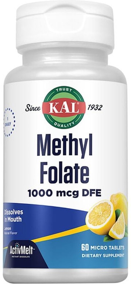 1000Mcg Methyl Folate ActivMelt Lemon Tablets
