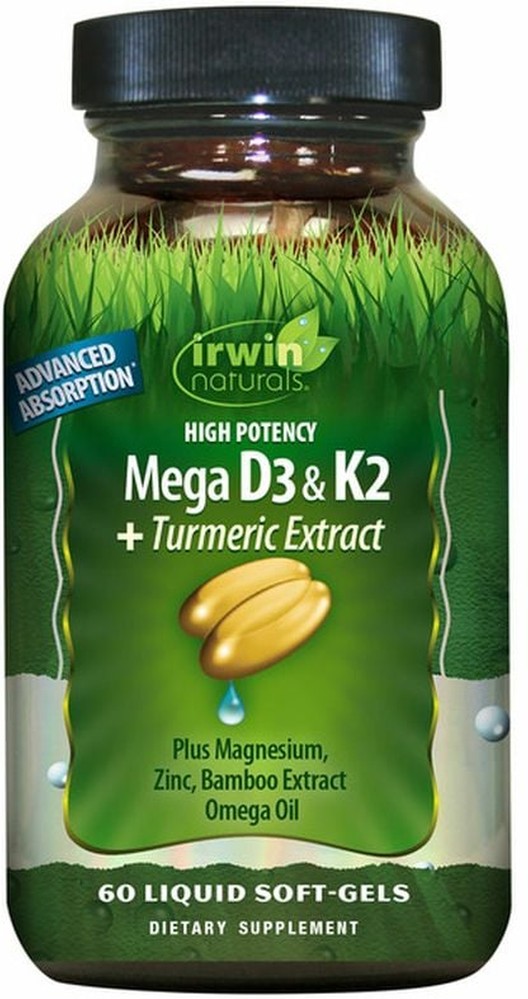 D3 & K2 Complex, High Potency, Soft-Gels