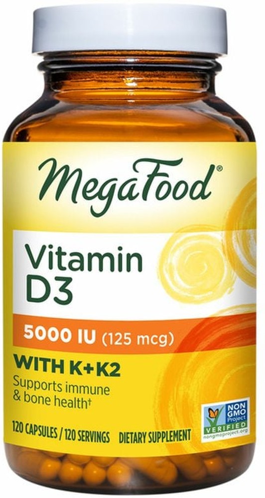Vitamin D3 5000 IU (125 mcg) plus K & K2