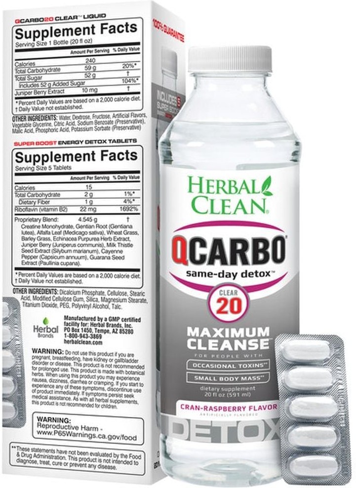 Cranberry Raspberry QCarbo32 Clear Extreme Strength Liquid Cleansing Formula