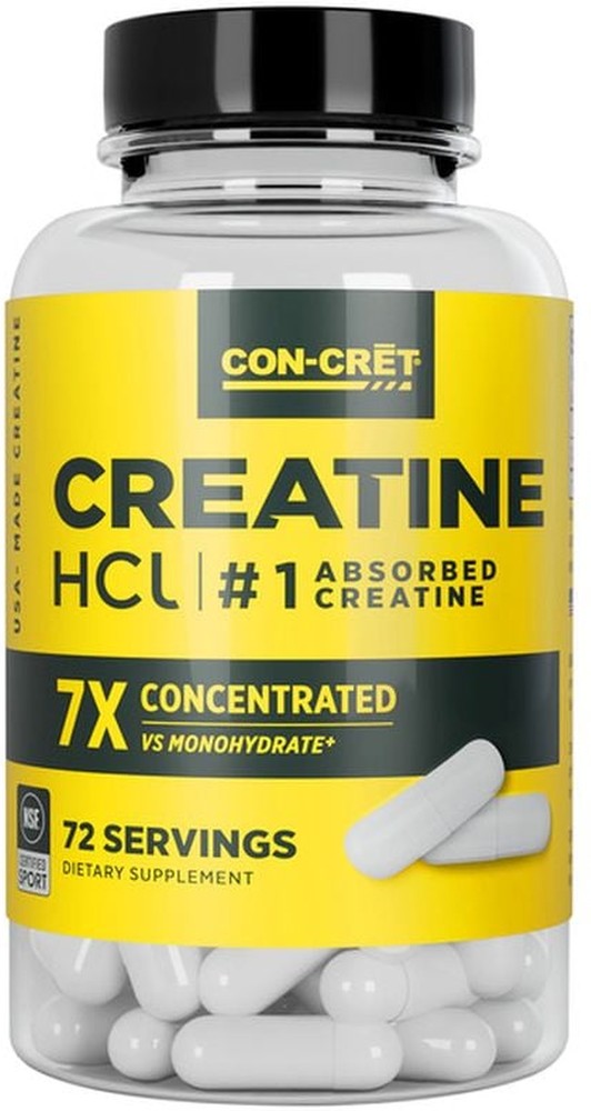 CON-CRET Patented Creatine Hcl Dietary Supplement Capsules
