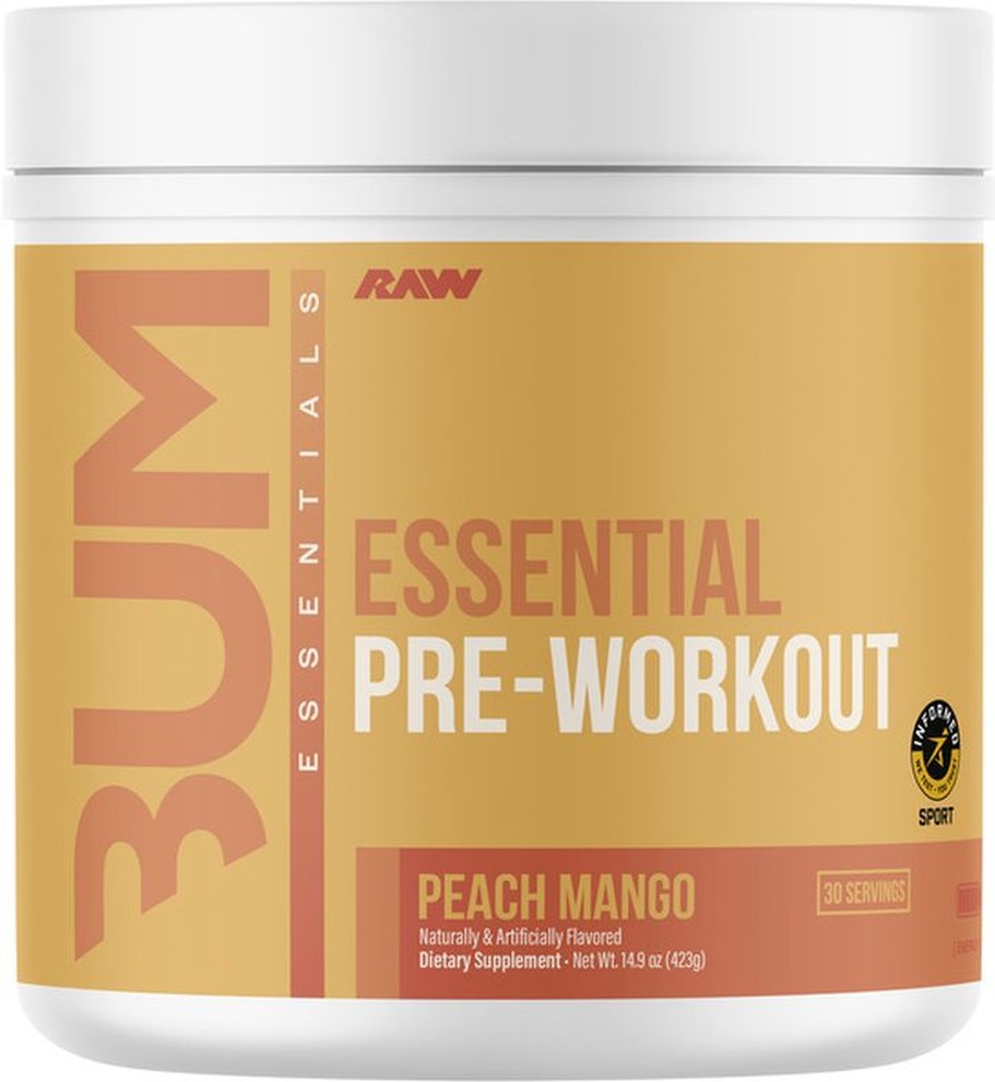 Peach Mango Essential Pre-Workout Powder