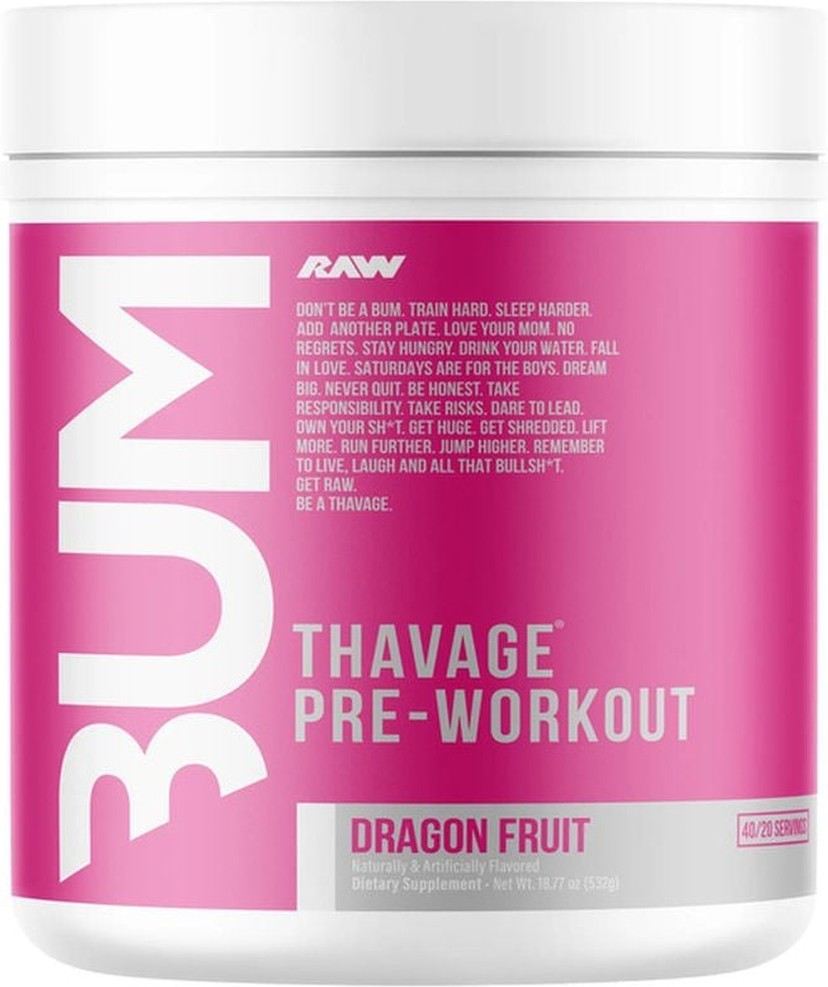 Thavage Pre-Workout Dragon Fruit Powder