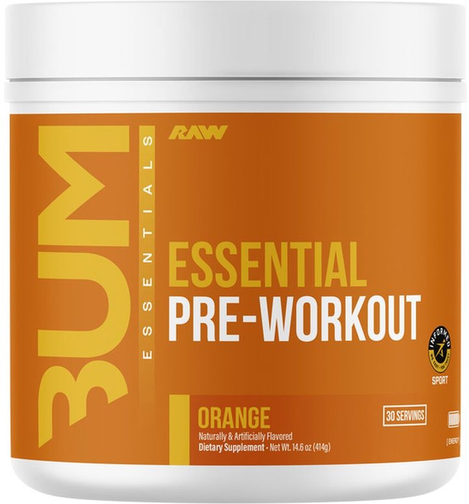 Orange Flavored Essential Pre-Workout Supplement