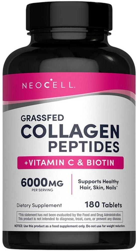Super Collagen + Vitamin C & Biotin, Hair, Skin & Nail Support, Grass-Fed