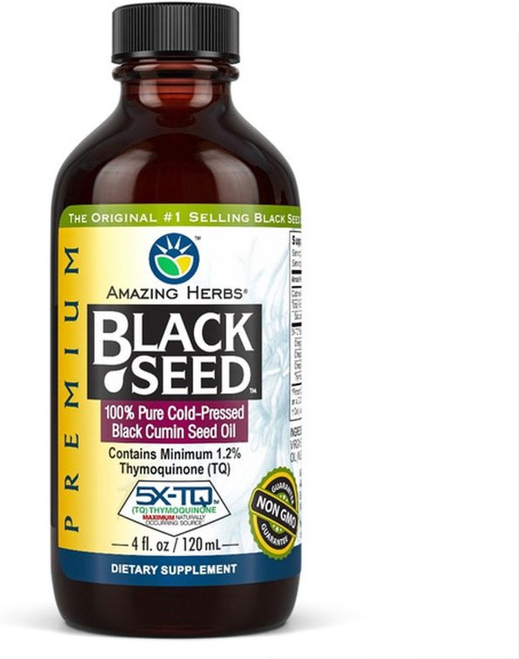 Black Cumin Seed Oil, Premium, 100% Pure Cold-Pressed