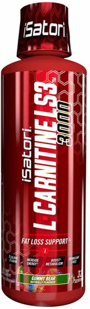 L-carnitine Ls3 3000 Fat Loss Support, Increase Energy, Boost Metabolism, Stimulant Free Dietary Supplement Liquid, Gummy Bear