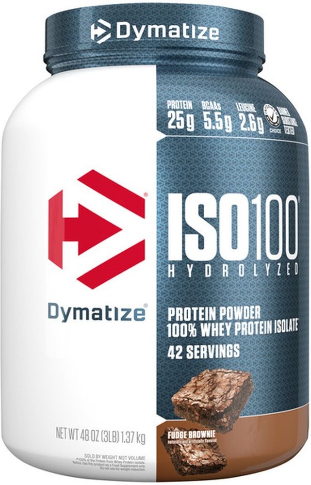Protein Powder, Fudge Brownie, ISO 100 Hydrolyzed