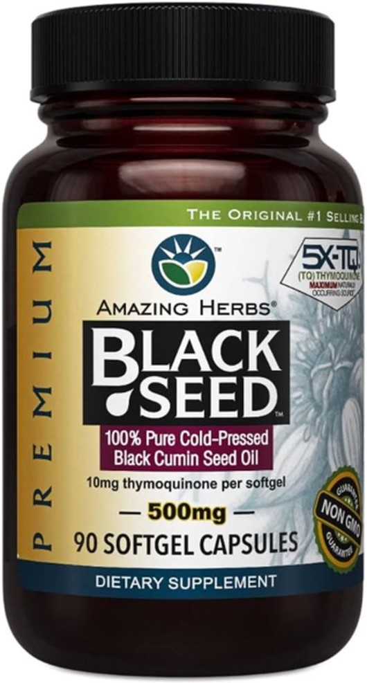 Black Cumin Seed Oil, Premium, Softgel Capsules