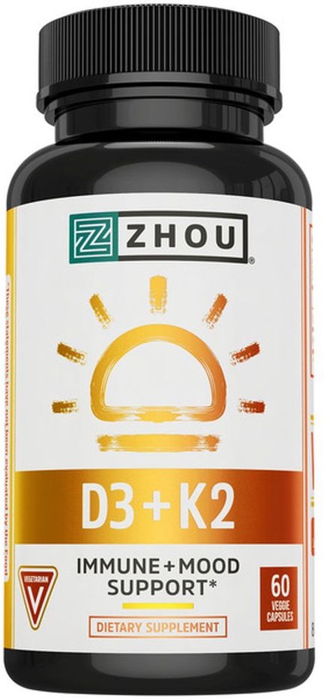 Vitamin K2 + D3, Veggie Capsules