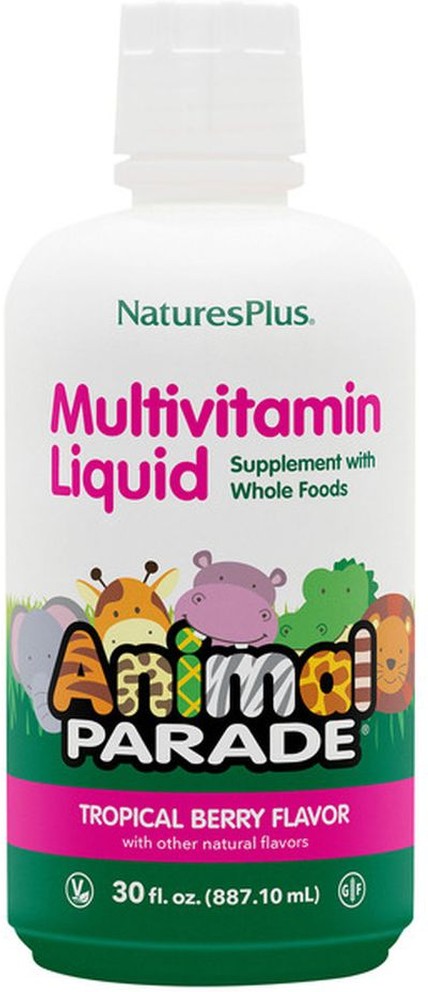 Source Of Life Animal Parade Liquid Children's Multi Vitamin & Mineral Tropical Berry Flavor