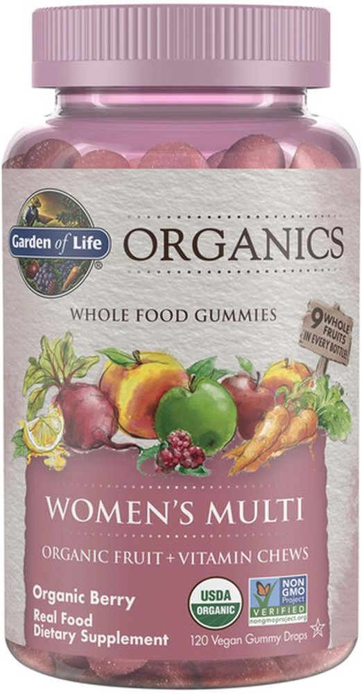 Women's Multi, Vegan Gummy Drops, Organic Berry