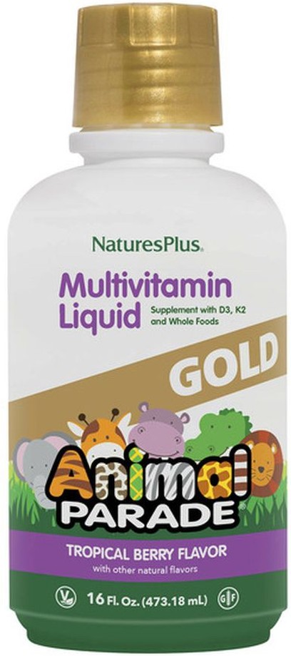 Children's Source of Life Animal Parade Multi-Vitamin & Mineral Gold Liquid Supplement