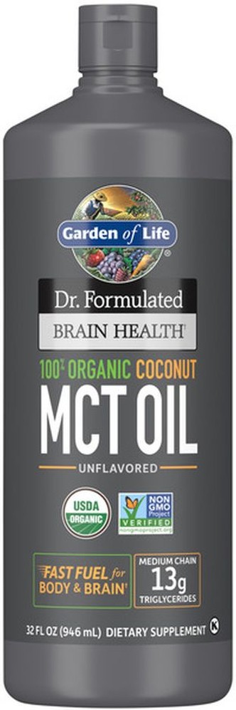 100% Organic Coconut Mct 13 G Oil Fast Fuel For Body & Brain Dietary Supplement Liquid, Unflavored
