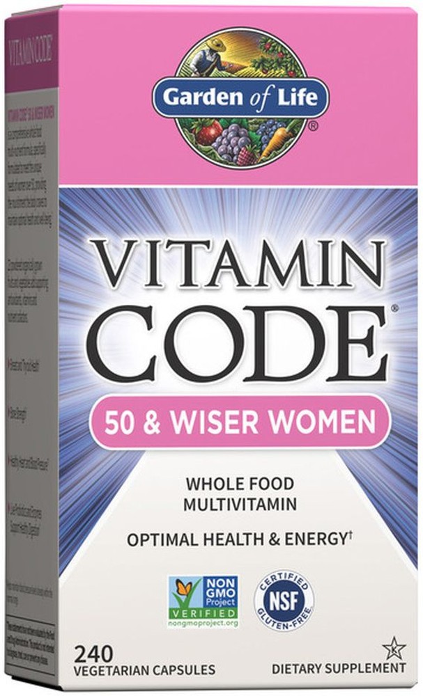 50 & Women Raw Whole Food Multivitamin