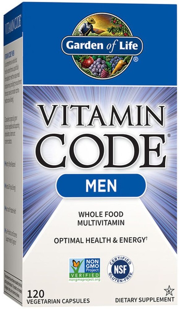Men Whole Food Multivitamin Optimal Health & Energy Dietary Supplement Vegetarian Capsules