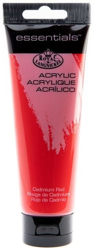 Essentials Red Cadmium Acrylic Paint Tube