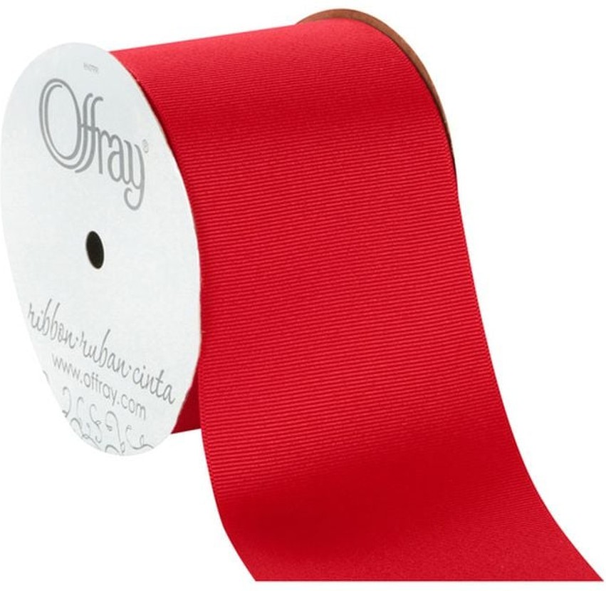 3" x 9' Red Grosgrain Ribbon