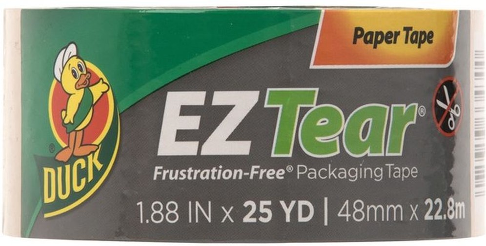 1.88" x 25" EZ Tear Yard Tan Paper Tape