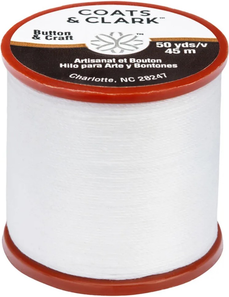 White Dual Duty Plus Button & Craft Tread