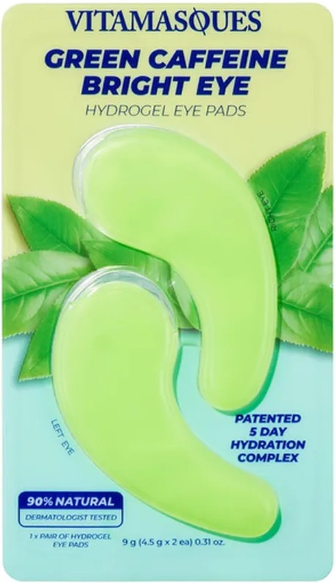 Eye Pads, Hydrogel, Green Caffeine, Bright Eye