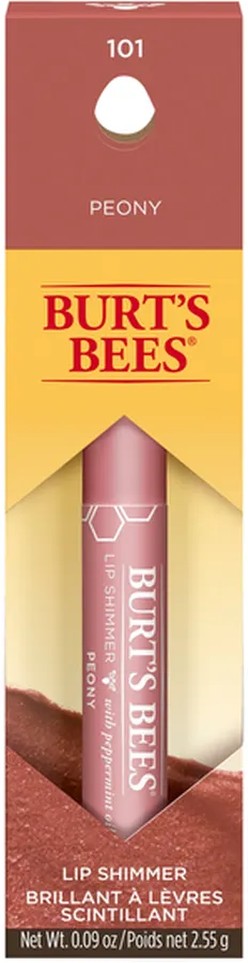 100% Natural Moisturizing Lip Shimmer, Peony