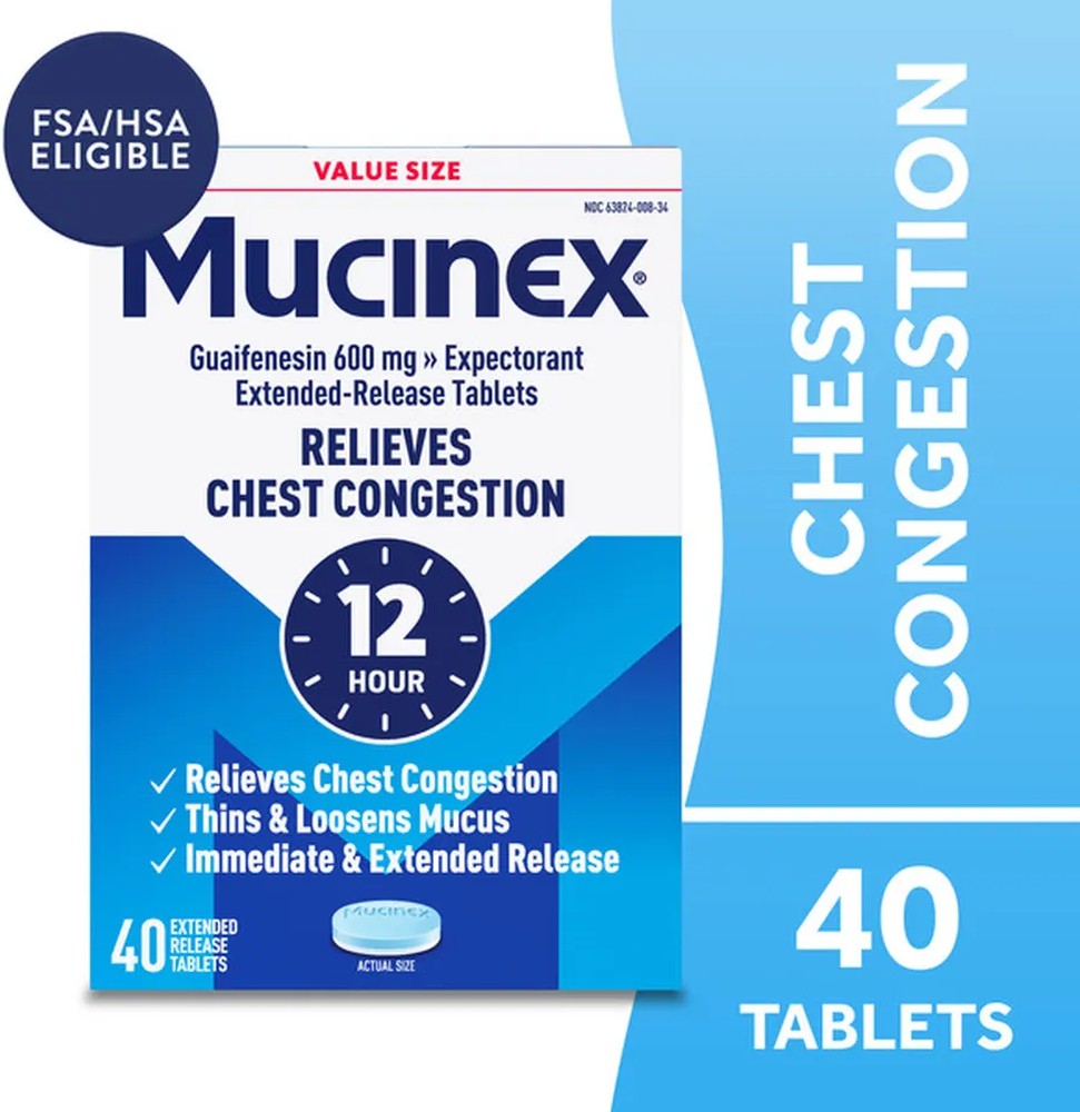 12-Hour Chest Congestion Expectorant Tablets