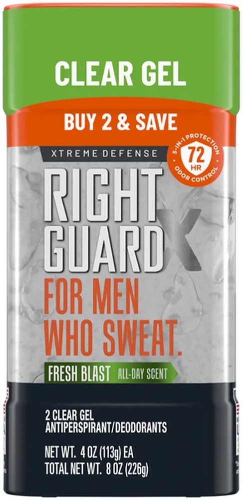 Xtreme Defense Fresh Blast Antiperspirant Clear Gel 2 pack