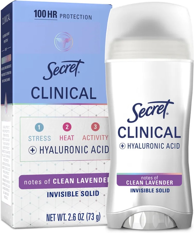 Clinical Strength Invisible Solid Antiperspirant and Deodorant, Clean Lavender