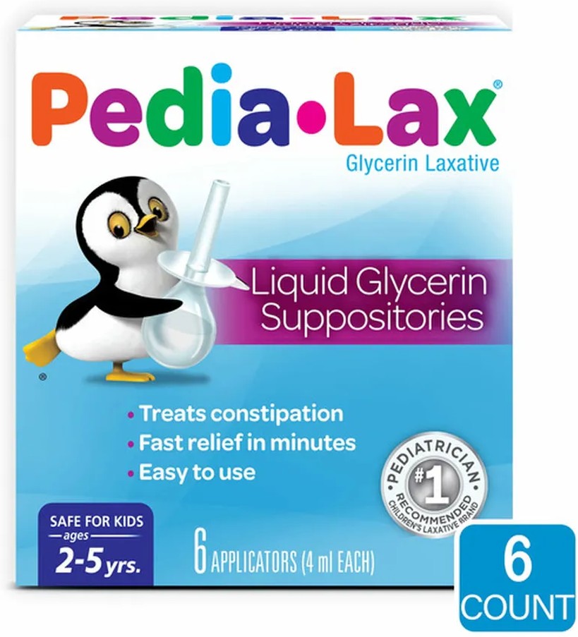 Laxative Glycerin Suppositories for Kids, Ages 2-5