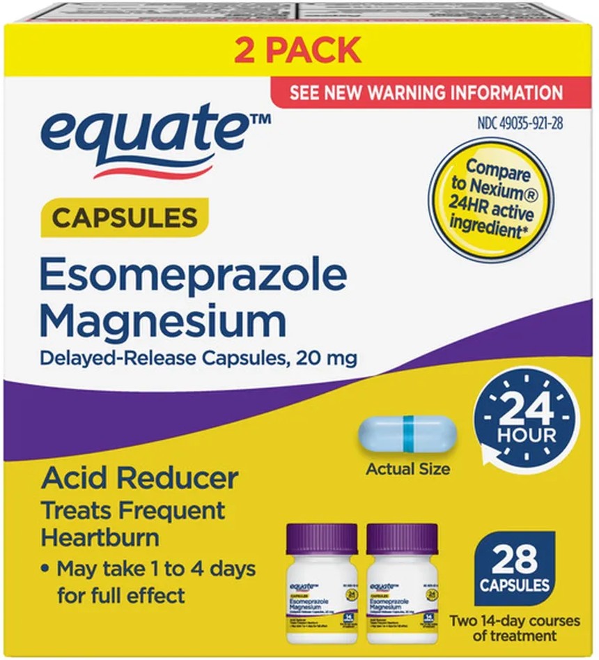 Esomeprazole Magnesium Acid Reducer Capsules, USP, 20 mg, 2 pack, 28 count