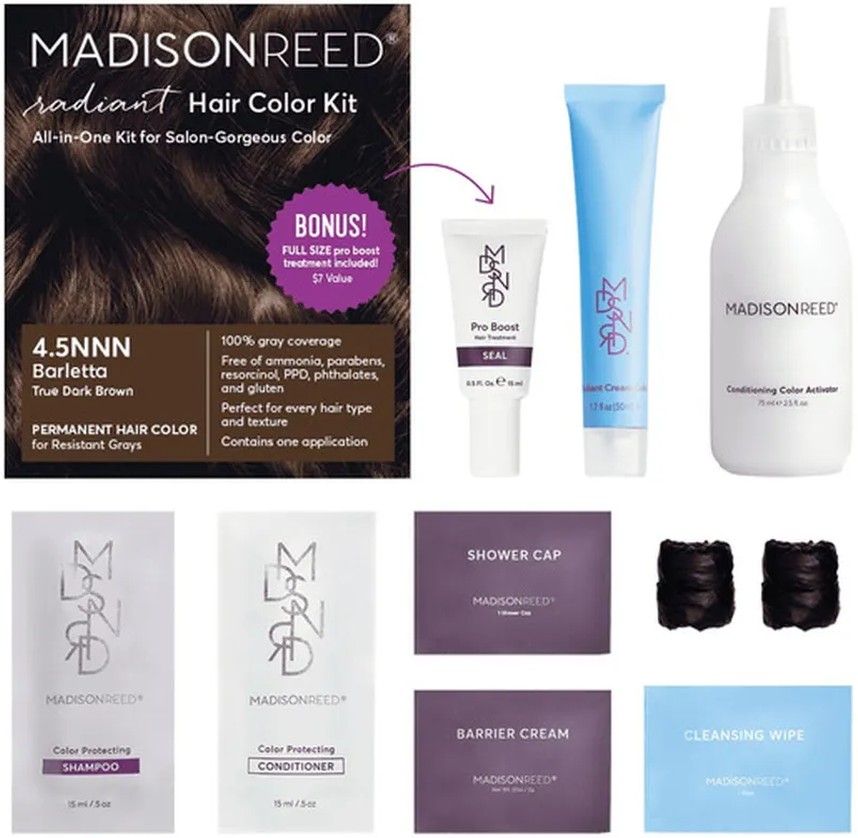 Radiant Hair Color Kit, Barletta Ture Dark Brown 4.5nnn