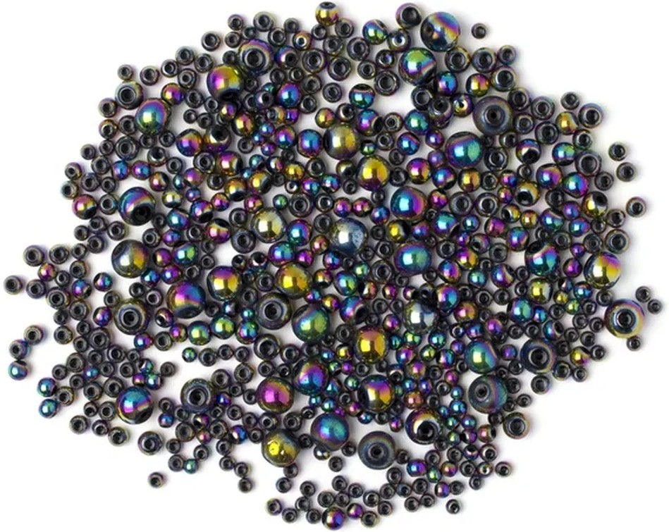 Glass Rainbow Filler Beads