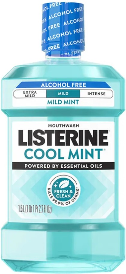 Zero Alcohol-Free Mouthwash For Bad Breath, Cool Mint