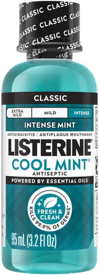 Cool Mint Antiseptic Mouthwash For Bad Breath