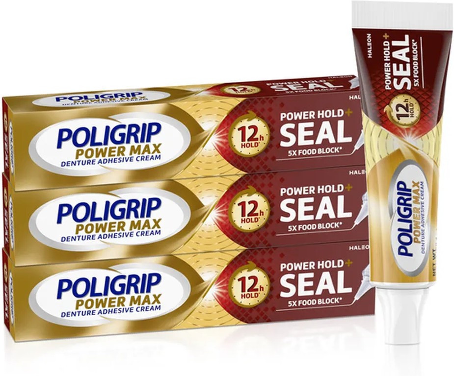 Power Hold + Seal Denture Adhesive Cream