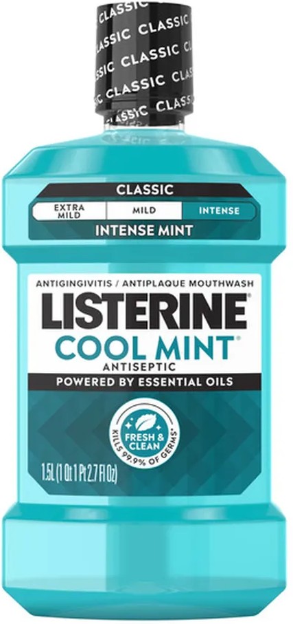 Cool Mint Antiseptic Mouthwash For Bad Breath