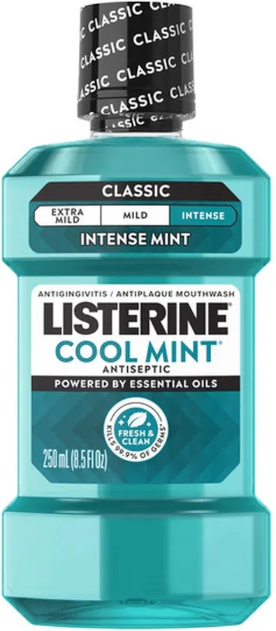 Cool Mint Antiseptic Mouthwash For Bad Breath