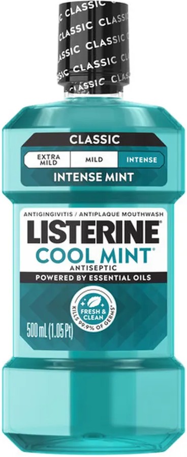 Cool Mint Antiseptic Mouthwash For Bad Breath