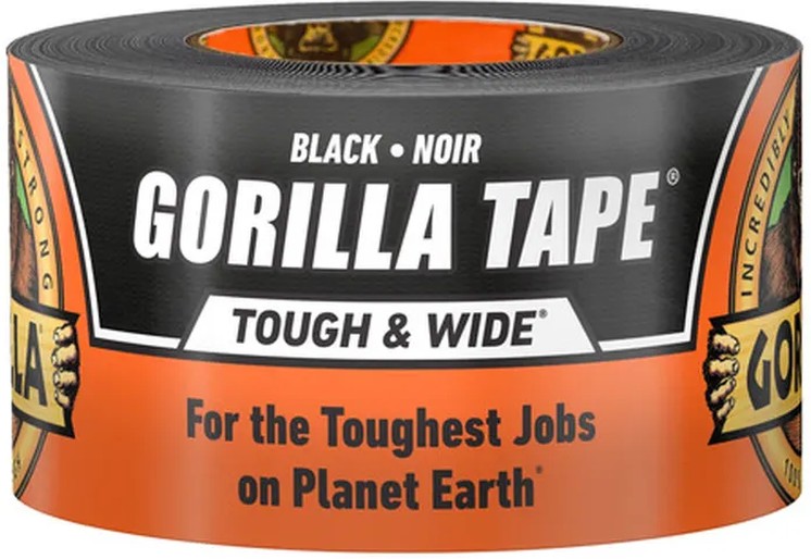 Tough & Wide Waterproof Duct Tape - Black - 2.88"