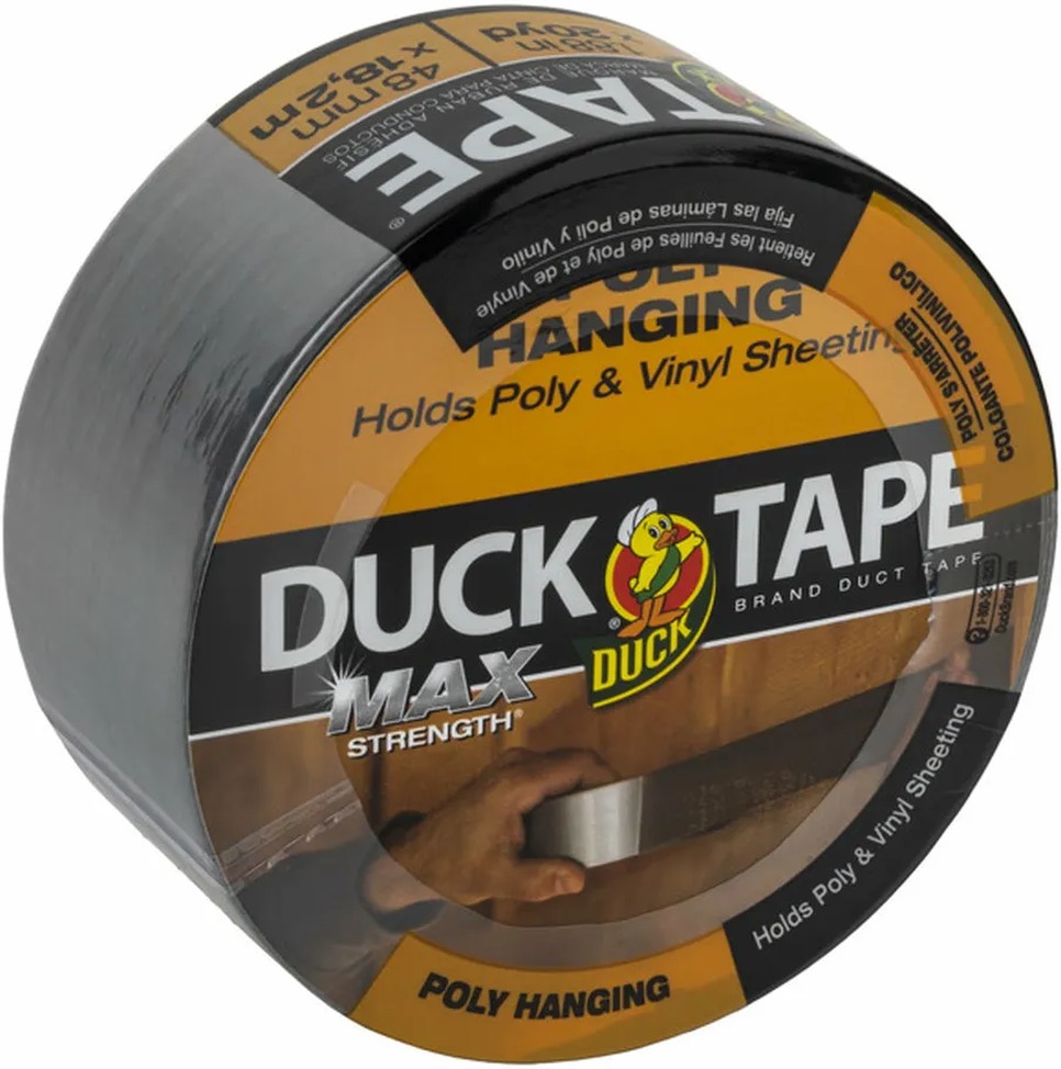 Brand Max Strength Poly Hanging Duct Tape - Silver