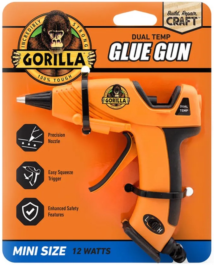 Orange Mini Hot Glue Gun