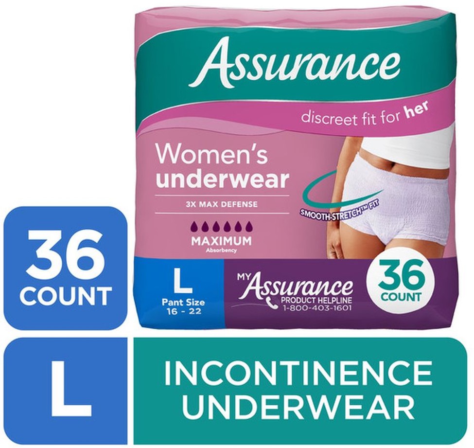 Incontinence & Postpartum Underwear for Women Maximum Absorbency